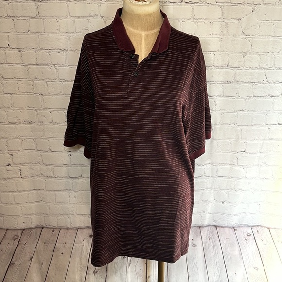 Marc Edwards Polo shirt swift dry material size XL Striped - Picture 1 of 4